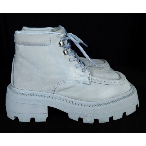 Eytys Tribeca Lace-Up Boots 36 US 6 Womens Sky Blue - Picture 6 of 16